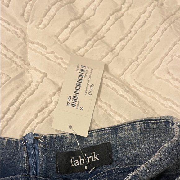 fab'rik Blue Denim Skort - Picture 3 of 4